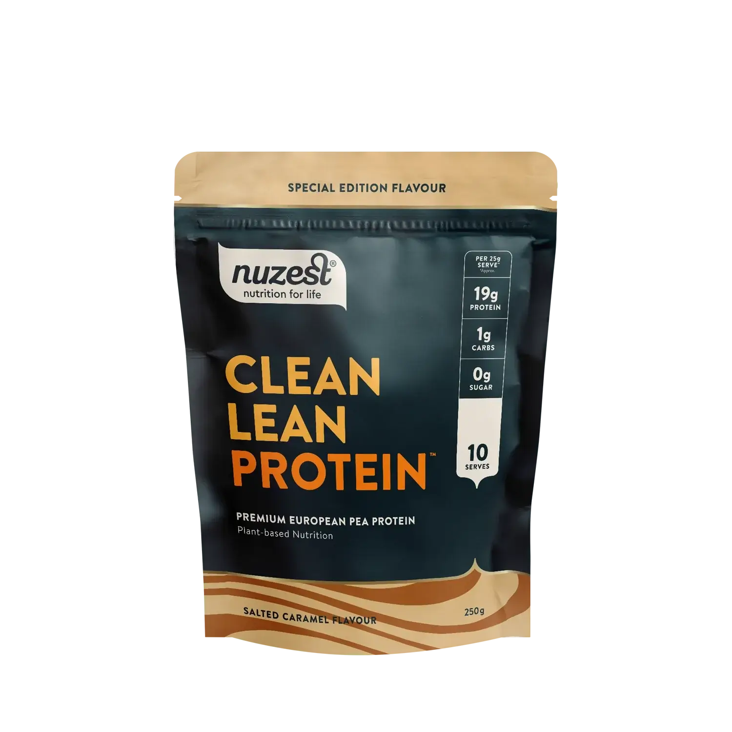 Nuzest Clean Lean Protein 250gm Salted Caramel Pouch 100% pure,clean lean,issues,nuzest,nuzest clean clean sachets,nuzest clean lean,optifast,protein,pure protein,weight,weight loss,weight loss programme,weight management,weight reducer,weight reduction