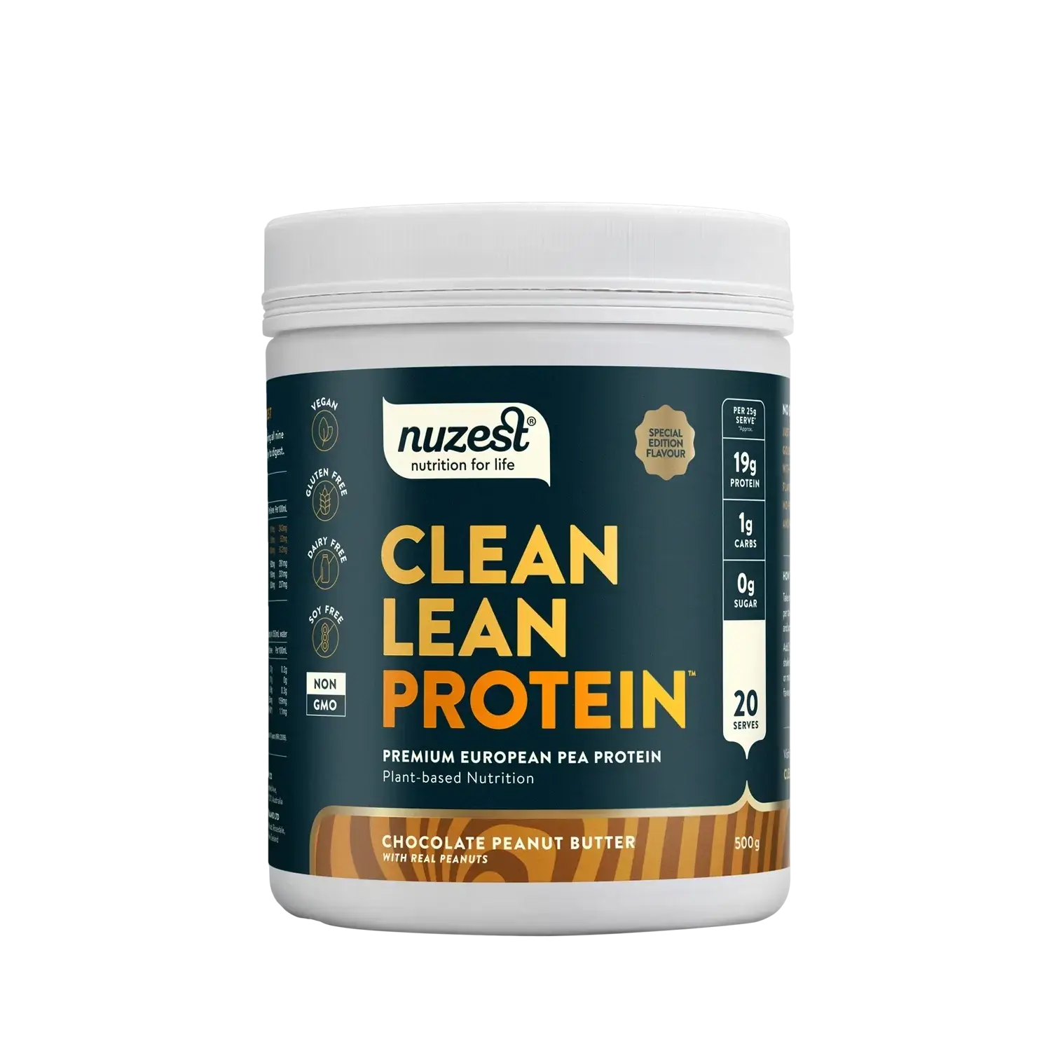 Nuzest Clean Lean Protein 500gm Chocolate Peanut Butter 100% pure,cheaper than bargain chemist,cheaper than chemist ware house,cheaper than chemist warehouse,cheaper than HEALTH NZ,cheaper than Health post,cheaper than healthpost,cheaper than Net Pharmacy