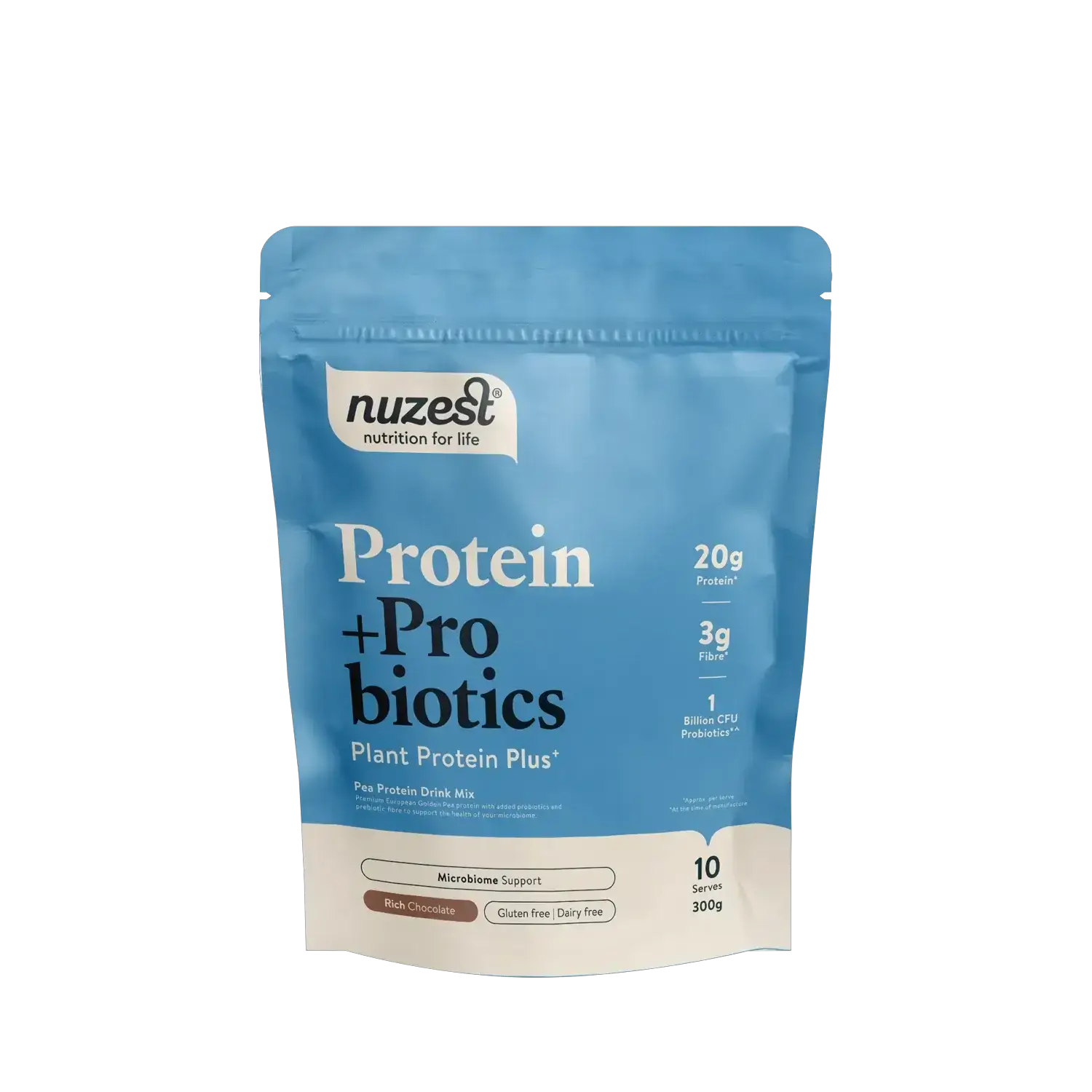 Nuzest Protein + Probiotics 300g Rich Chocolate 100% pure,clean lean,issues,nuzest,nuzest clean clean sachets,nuzest clean lean,optifast,protein,pure protein,weight,weight loss,weight loss programme,weight management,weight reducer,weight reduction