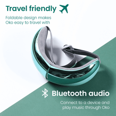 OKO Eye Massager Acupressure Massage,Air-pressure massage,assisting falling to sleep,Hot compress,issues,OKO Eye Massager,relieving eye strain,Vibrating massage