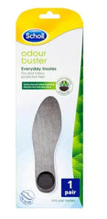 Scholl Odour Buster Everyday Insole Absorbs perspiration,effectively absorbs foot and shoe odour,INSOLES,issues,Natural charcoal technology,ODOUR BUSTER,Odour neutralisation