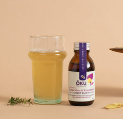 Children's Chest Elixir - Kūmarahou and Kawakawa acute respiratory symptoms,Chest Elixir,clearing the airways of mucus,encouraging sweating,issues,native herbal formula,reducing fevers,wet & dry irritations