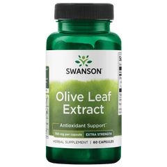 Swanson Olive Leaf Extract - Extra Strength 750mg 60 Caps bone,boost energy production,cardiovascular health,Cellular Energy Production,Chlorophyll,cholesterol,cholesterol levels,detox,detox heavy metals,Detoxification,Detoxification Digestion,Detoxifying