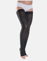 SIGVARIS Thermoregulating Thigh Class 1 Grip Top Open Toe Black compresion,issues,sg64157-xs-normal,sg64175-xs-plus-normal,sg64178-small-plus-normal,sg64182-medium-plus-long-black,sigvaris,travel