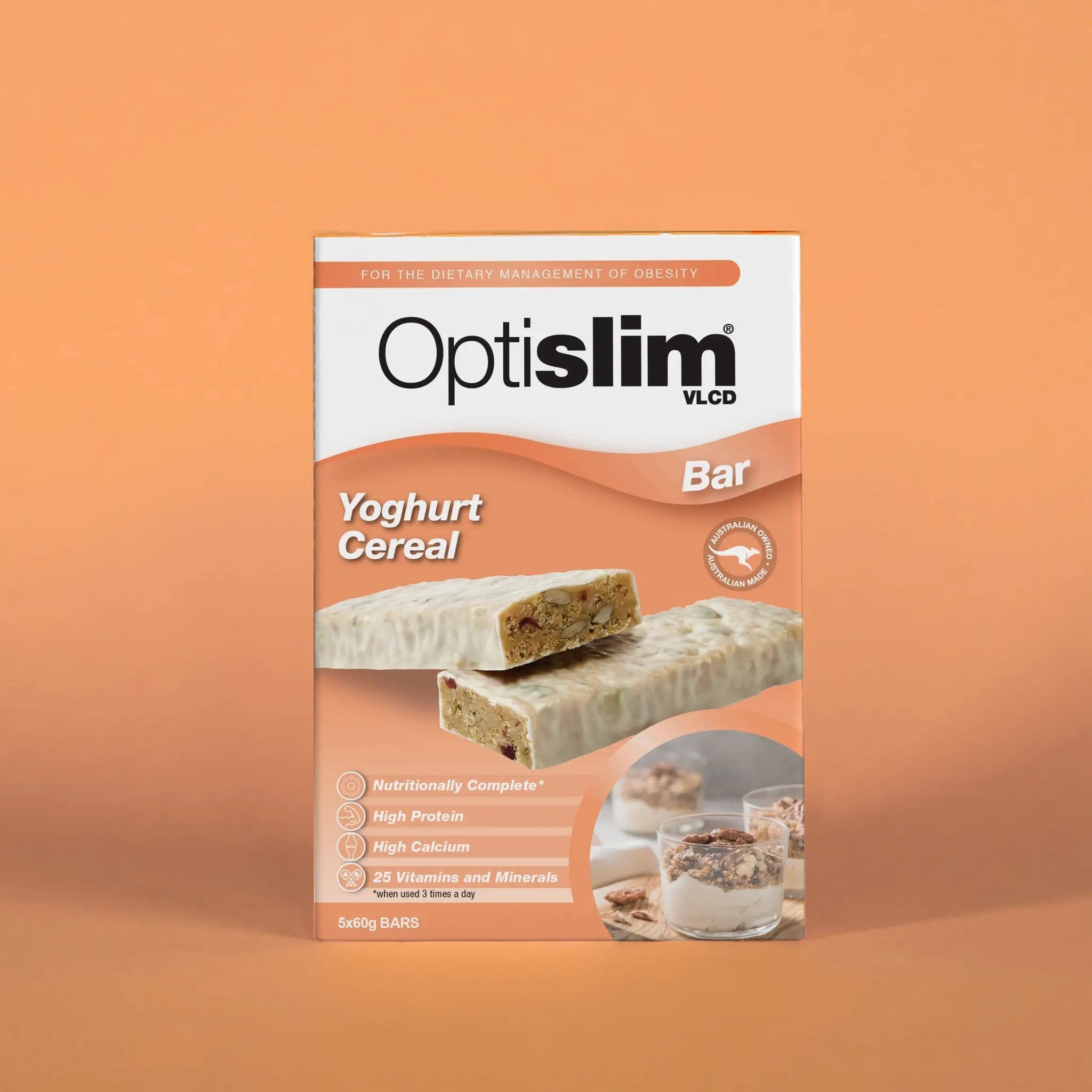 Optislim VLCD Bar Yoghurt Cereal 5 Pack