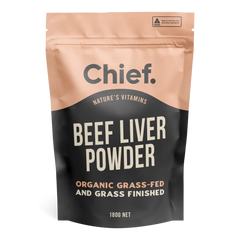 Chief Nutrition Organic Beef Liver Powder Immune Support Natural Iron Source Beef Liver Powder 180 g