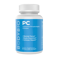 BodyBio PC (Phosphatidylcholine) better detox,Building cell membranes,consistent energy,improved brain function,issues,mental clarity,Protecting Cells,Rebuild And Maintain Brain Health,smoother digestion