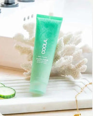 Coola Pacific Polish Gentle Sea Salt Facial Exfoliator dissolves away impurities,issues,organic facial exfoliator,Pacific Polish,Sea Salt Facial Exfoliator