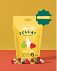 Funday Natural Sweets Party Mix Share Bag 120g | Sugar-Free Party Mix