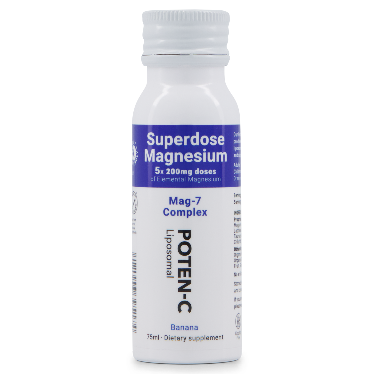 Poten-C Superdose Liposomal Magnesium 200mg Mag-7 Complex Advanced liposomes,issues,Liposomal Magnesium,magnesium,Poten-C,Poten-C Superdose Liposomal Magnesium,Poten-C Superdose Liposomal Vitamin C