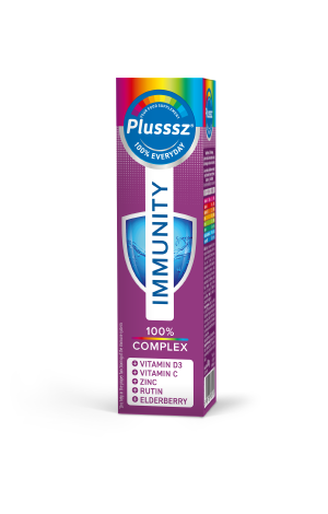 Plusssz 100% Immunity Effervescent Tablets 20 Pack
