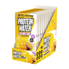 Muscle Nation PROTEIN WATER - Box of 10 Single Serve Sachets