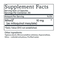 MitoQ Pure Anti Aging 5 mg 60 Capsules - DominionRoadPharmacy