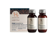 Holistic Pure Shampoo and Conditioner 50ml Travel Set Aids Styling,benefits of hair,Chemically treated hair,Colour Protect Shampoo,colour retention,Coloured hair,Conditions and Combats frizz,Curly hair,Damaged hair,dehydrated hair,Directions for U,dry hai