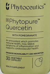 Phytoceutics Phytopure™ Quercetin + Pomegranate, Liposoma allergy relief,anti-inflammatories,blood pressure reduction,decrease inflammation,google,heart health,improved exercise performance,issues,Liposoma,neutralize free radicals,phytoceutics,Pomegranate