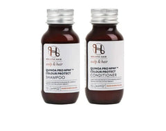 Holistic Quinoa Pro NPNF™ Colour Protect Shampoo & Conditioner 50ml Travel Set Aids Styling,benefits of hair,Chemically treated hair,Colour Protect Shampoo,colour retention,Coloured hair,Conditions and Combats frizz,Curly hair,Damaged hair,dehydrated hair