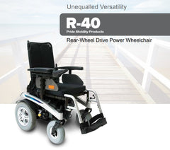 Pride Fusion R40 Power Chair 136 kg weight capacity,4-pole motors,96.5 cm turning radius,Fusion R40 Power Chair,high-efficiency motor package,High-performance,issues,manoeuvrability,Outstanding tight space manoeuvrability,Power tilt,Pride Fusion R40 Power
