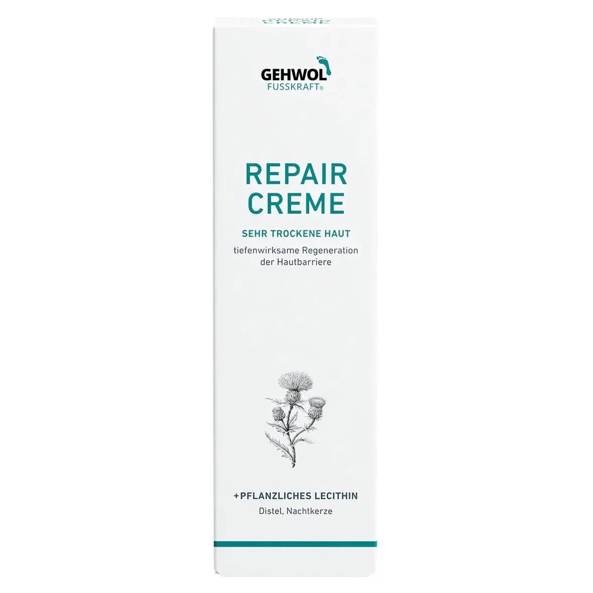 Gehwol Fusskraft Repair Creme 75ml cracked skin crème,dry skin crème,evening primrose oil,Fusskraft Repair Creme,Gehwol Fusskraft Repair Creme,glycerine,issues,metabolism in the skin barrier,Panthenol,Rapidly absorbed,Repair Creme,rough skin crème,scaly s