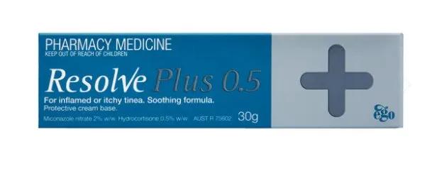 RESOLVE PLUS CREAM 30GM | 0.5% (Pharmacist Only Medicine) An anti-inflammatory and powerful antioxidant.,Anti Fungal,anti-infammatory,anti-inflammatories,anti-inflammatory,anti-inflammatory cream,atheletes foot,Athlete Foot,athletes foot,Foot,foot balm,fo