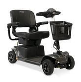 Pride Revo Mobility Scooter 4 Wheel Foldable Travel Scooter,400 lbs. weight capacity,52" turning radius,Comfort-Trac front and rear suspension,Durable and stylish rear bumper:,Easily accessible tie-down points (for transport of unoccupied scooter,Easy-to-