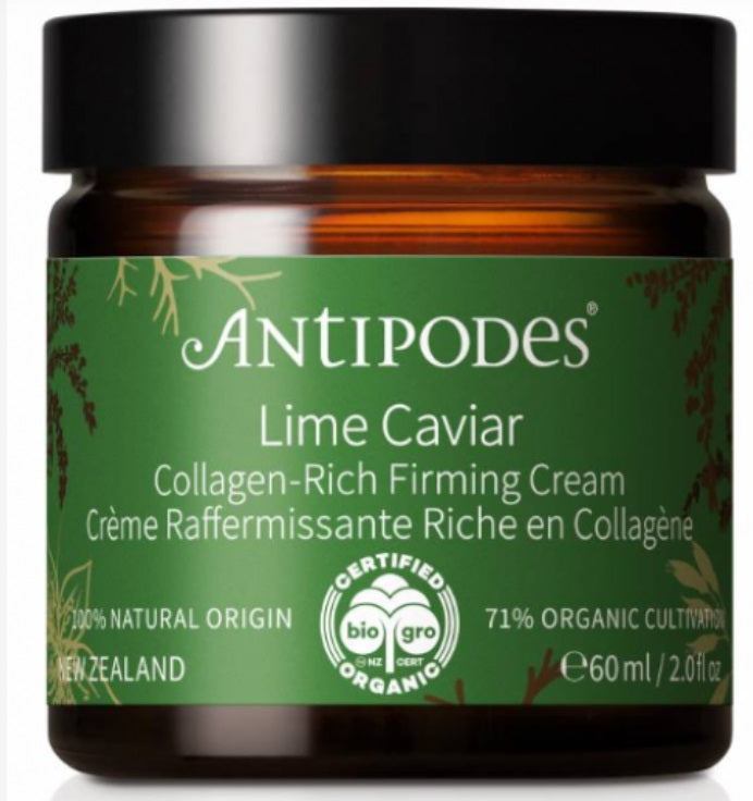 Antipodes lime caviar collagen rich firming cream 60ml Hydrating Skin Care,issues,lime caviar,Moisturising Skin Care,Natural skin care,rich firming,scientifically proven formula,skin care,Skin Health*,smoother skin,Support skin health