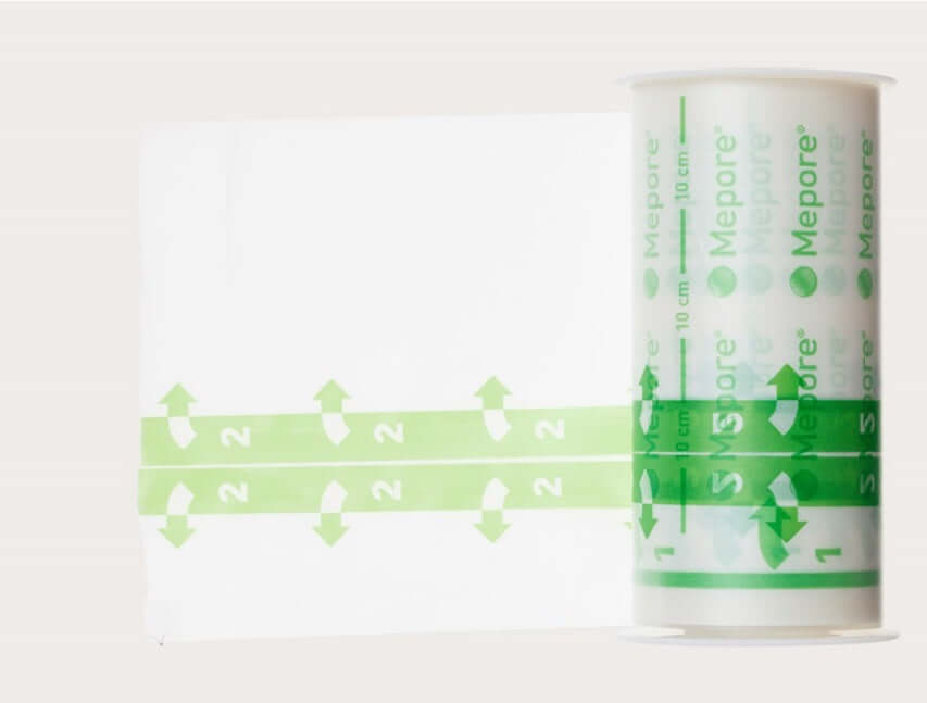 Mepore Roll 6cm x 7cm - BX100 Absorb Wound Fluid,absorbent dressing,adhesive dressing waterproof pad,breathable,breathable transparent film,cuts,dressing,dressing tape,Flexible fluid,friction injuries,gentle to the skin,Highly breathable transparent film,is