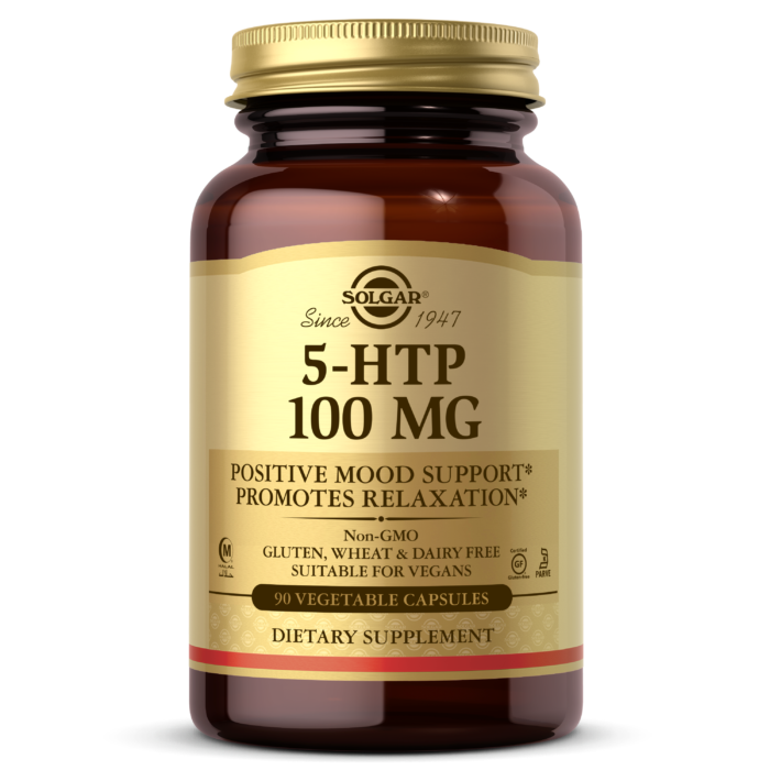 Solgar 5-HTP 100mg 90 vegetable capsules 5 htp,anxiety,depression,google,htp,issues,mental well being,promotes sleep,solgar,solgar 5-htp,stress,vegetable capsule
