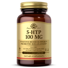 Solgar 5-HTP 100mg 90 vegetable capsules 5 htp,anxiety,depression,google,htp,issues,mental well being,promotes sleep,solgar,solgar 5-htp,stress,vegetable capsule