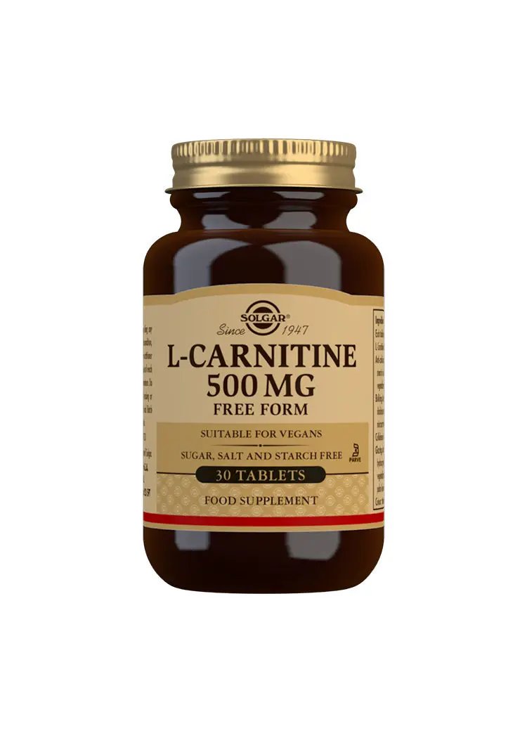 Solgar L-Carnitine 500 mg 30 tablets acetyl L-carnitine,carnitine complex,issues,l-carnitine,l-carnitine fumarate,solgar,solgar carnitine complex