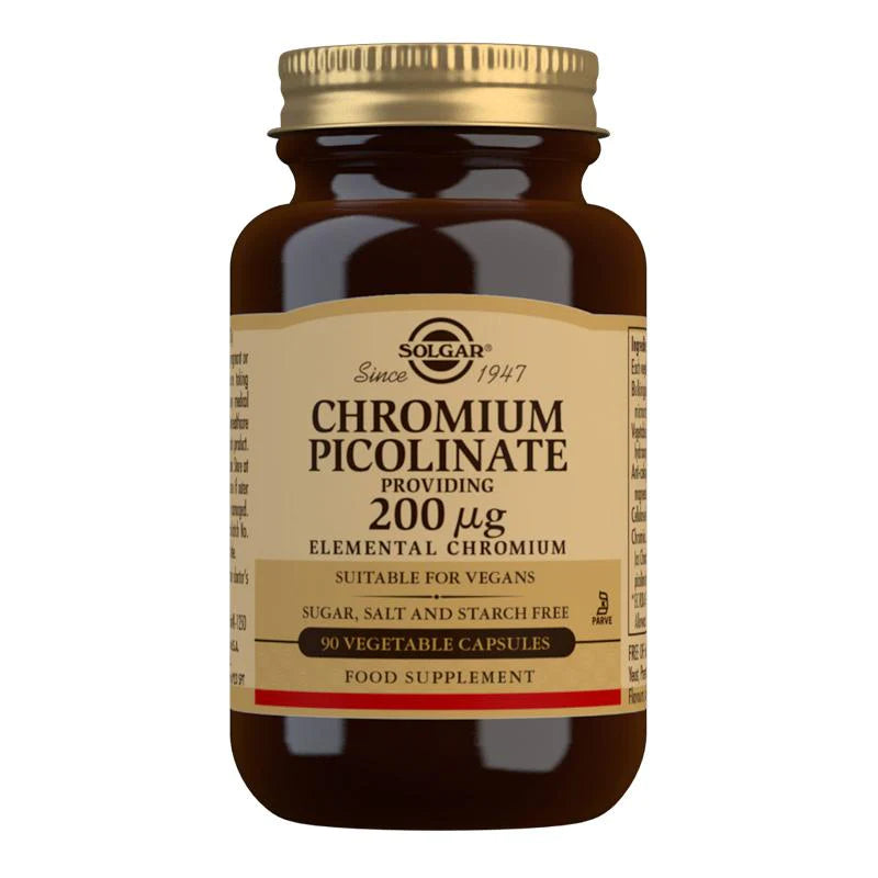 Solgar Chromium Picolinate 100mcg 90 tablets - DominionRoadPharmacy