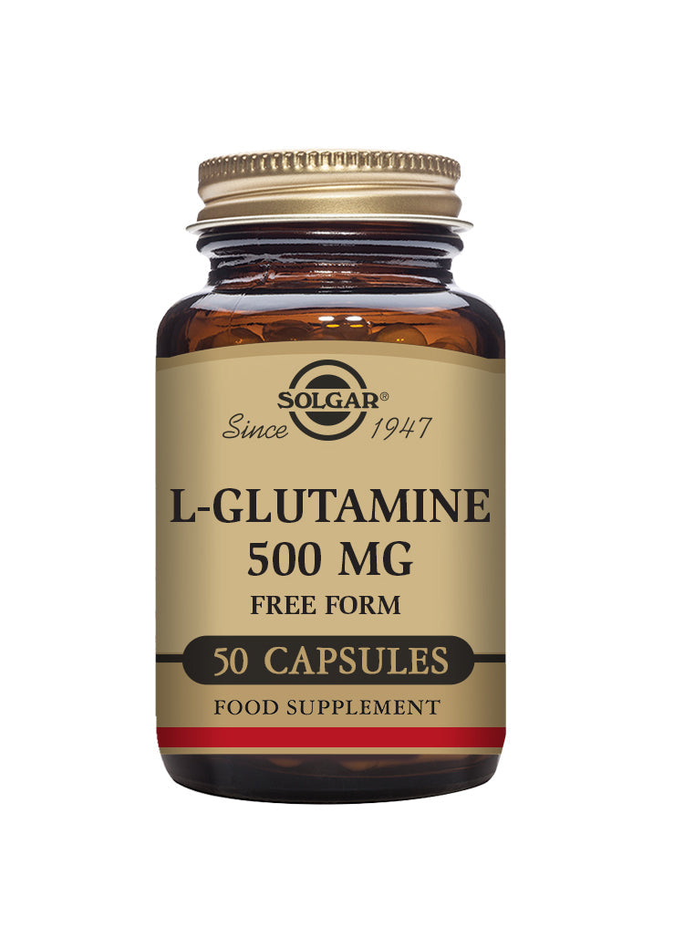 Solgar L-Glutamine 500mg vegetable 50 capsules and brain cells,brain cells,glutamine complex,immune,Immune and gastrointestinal health,intestinal,issues,solgar,solgar glutamine