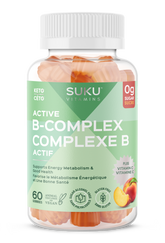 SUKU Vitamins Active B-Complex 50 Gummies | Sugar-Free B Vitamin Gummies