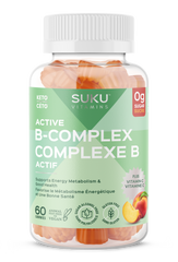 SUKU Vitamins Active B-Complex 50 Gummies | Sugar-Free B Vitamin Gummies