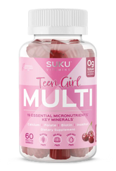 SUKU Vitamins Teen Girl Total Multi 60 Gummies | Sugar-Free Multivitamin for Teen Girls