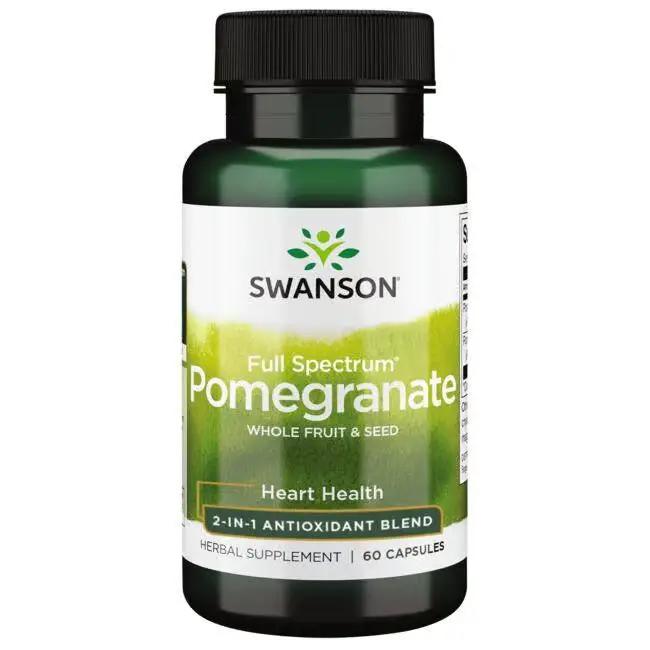 Swanson Pomegranate (Full Spectrum) Whole Fruit & Seed 60 Caps blood lipid levels,blood sugar,Body natural immune,bone,boost energy production,cardiovascular health,Cellular Energy Production,Chlorophyll,cholesterol,cholesterol levels,detox,detox heavy me