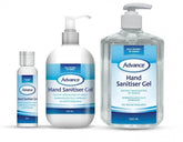 Advance® Hand Sanitiser Gel 70% alcohol Completely Biodegradable,Ergonomically designed bottle,issues,Kills over 99.999% of germs,Natural Moisturisers,No water required,No-rinse formula,Quick evaporation time,Unique formulation