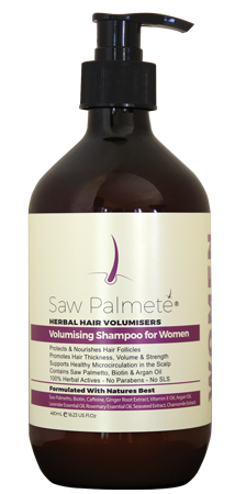 Saw Palmete Volumising Shampoo for Women, 480ml 100% Herbal Actives - No parabens - No SLS shampoo,Christmas gift,christmas sale,issues,saw palmete,Saw Palmete Volumising,Saw Palmete Volumising Shampoo for Women,Shampoo for Women,shampoo for women 480ml