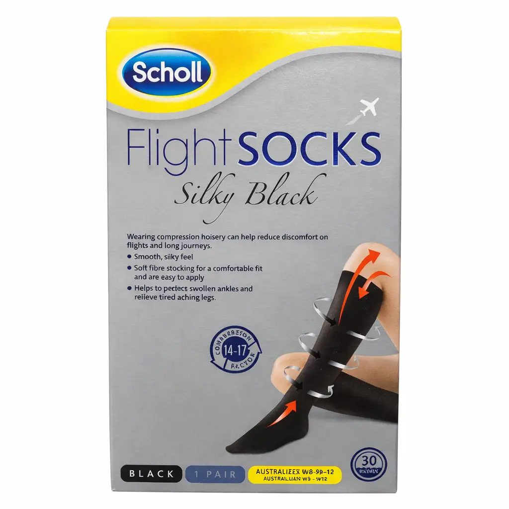 Scholl Flight Socks Travel Comfort And Leg Circulation Support For Long Journeys Socks