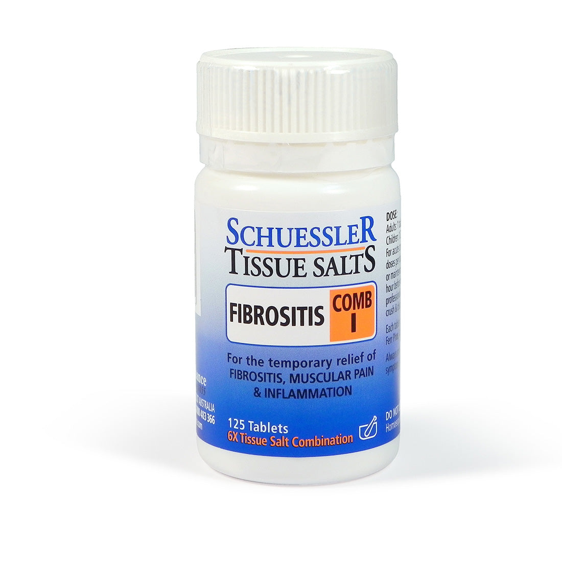 Schuessler Tissue Salts 125 Tablets – Comb I Fibrositis,Inflammation,issues,pain,Schuessler,sheaths,stiffness,tablets,tissue salts