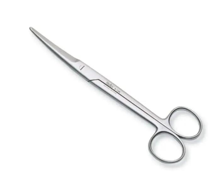 Chrome Plated Curved Mayo Scissors Chrome Plated,CHROME PLATED CURVED MAYO SCISSORS,issues,Mayo Scissors,removing bandages,Slim design,trimming thermoplastics.