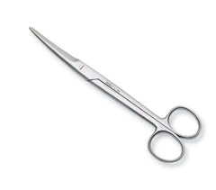 Chrome Plated Curved Mayo Scissors Chrome Plated,CHROME PLATED CURVED MAYO SCISSORS,issues,Mayo Scissors,removing bandages,Slim design,trimming thermoplastics.
