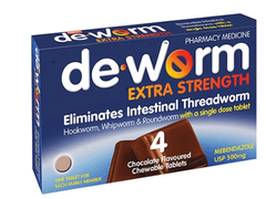 de worm choc chewable 500mg pk 4 google,issues,parasite,thread worm,thread worms,threadworm