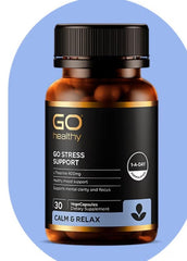 Go Healthy Go STRESS SUPPORT: Stress Support Supplement for Natural Relief anxiety management,natural relief,optimized,stress supplement,stress support