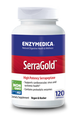 Enzymedica SerraGold 120 capsules Enzymedica,Enzymedica Serragold,issues,serragold