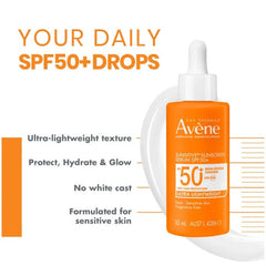 Avène Sunsitive Serum SPF50+ 30ml (Suitable for use under makeup,4 hours water resistant,Aveeno Skin Relief Body Wash,Avene SPF 50+,Avène dermatological expertise,Avène Sunsitive Sunscreen Serum SPF 50+,Baby skin care condition,cheaper than chemist wareho