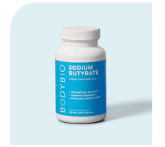 BODYBIO Sodium Butyrate BodyBio Butyrate,Butyrate,Calcium/Magnesium Butyrate,fuels your gut cells,Gut Health Postbiotic,healing leaky gut,issues,Sodium Butyrate,strengthening the gut lining