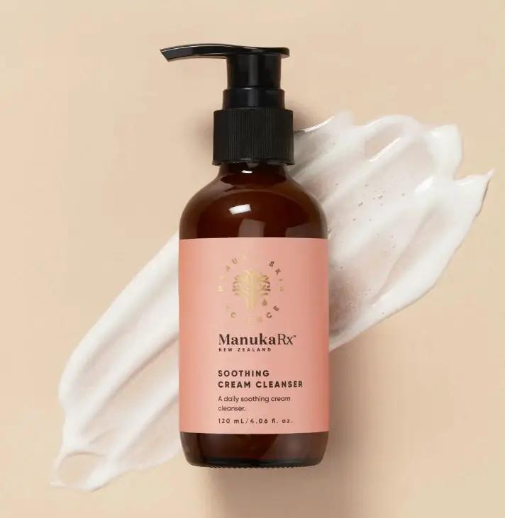 Manuka Rx Soothing Cream Cleanser Deeply cleanses,issues,Leaves skin feeling smooth,Skin Barrier,smooth and refreshed,Soothing Cream Cleanser,without stripping the skin