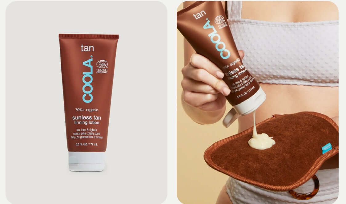 Coola Organic Sunless Tan Firming Lotion eco tan,issues,Mineral Sun Silk Moisturizer Organic Face Sunscreen SPF30