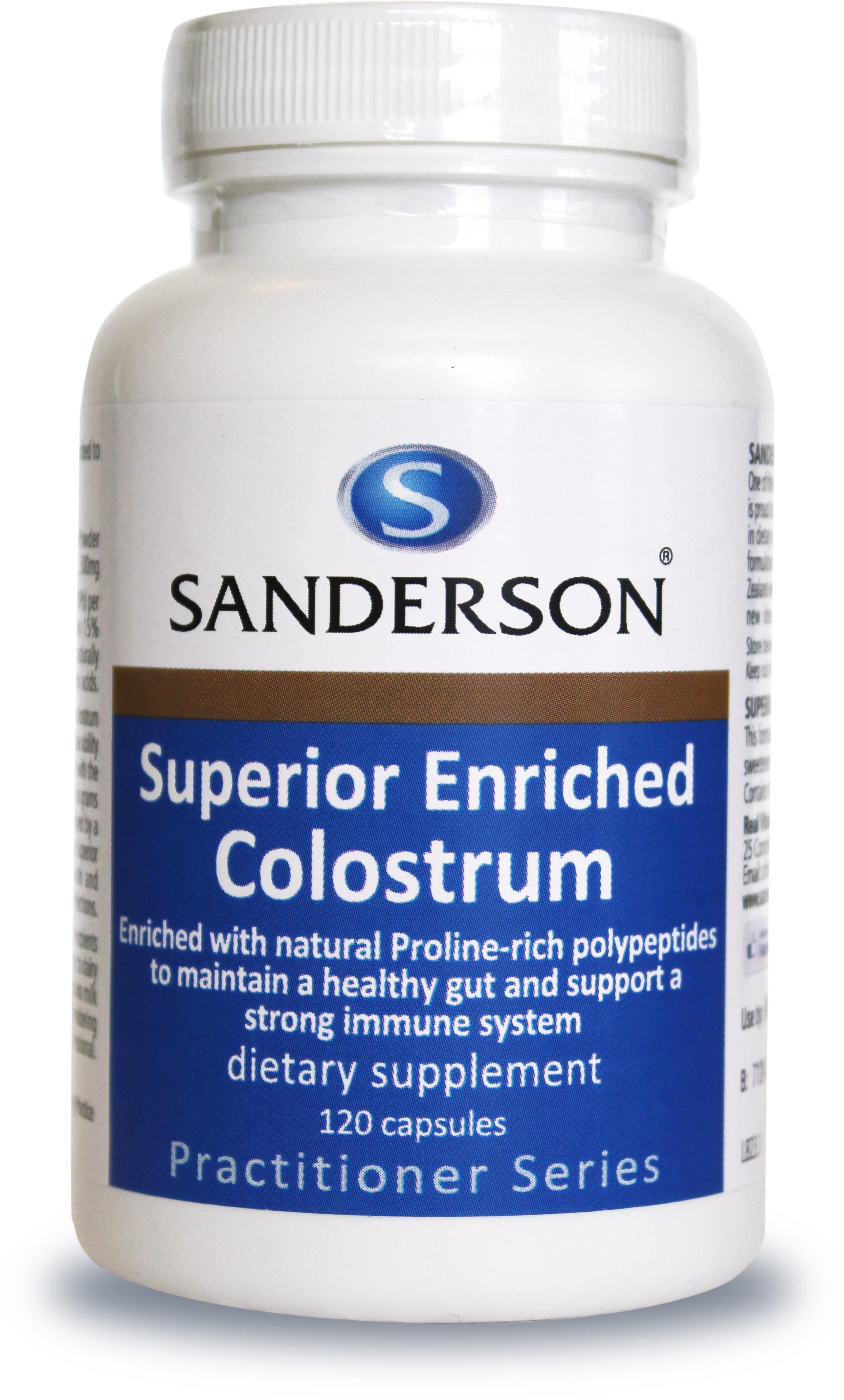 Sanderson Superior Enriched Colostrum 120 Capsules