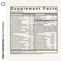 Codeage Teen Fermented Multivitamin Helps Teen Health Multivitamin 60 Caps